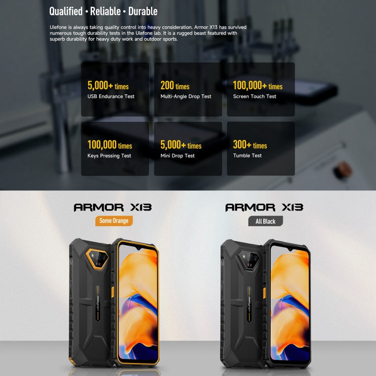 Ulefone Armor X13, IP68/IP69K Rugged Phone, 6.52 inch Android 13 MediaTek Helio G36 Octa Core, Network: 4G, NFC, OTG Ulefone Armor X13, IP68/IP69K Rugged Phone, 6.52 inch Android 13 MediaTek Helio G36 Octa Core, Network: 4G, NFC, OTG
